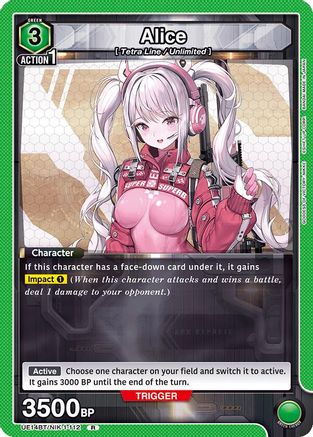 Alice (112) (UE14BT/NIK-1-112) - UE14BT GODDESS OF VICTORY NIKKE Foil
