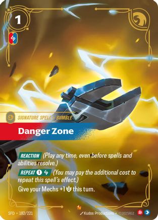 Danger Zone (182/221) - Spiritforged Foil - Spiritforged - Card Brawlers | Quebec | Canada |