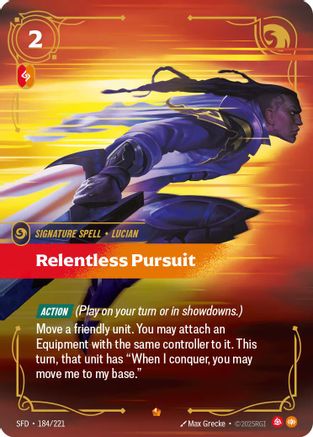 Relentless Pursuit (184/221) - Spiritforged Foil - Spiritforged - Card Brawlers | Quebec | Canada |
