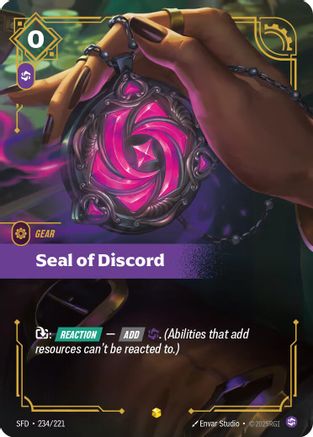 Seal of Discord (Overnumbered) (234/221) - Spiritforged Foil - Spiritforged - Card Brawlers | Quebec | Canada |