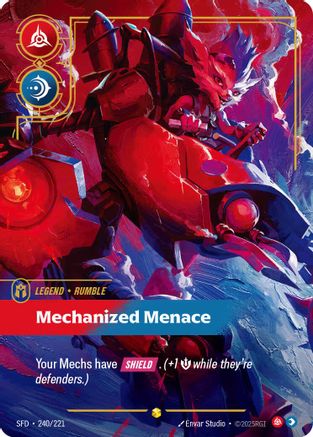 Rumble - Mechanized Menace (Overnumbered) (240/221) - Spiritforged Foil - Spiritforged - Card Brawlers | Quebec | Canada |