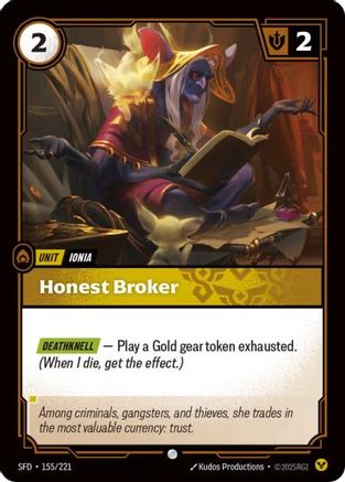 Honest Broker (155/221) - Spiritforged Foil - Spiritforged - Card Brawlers | Quebec | Canada |