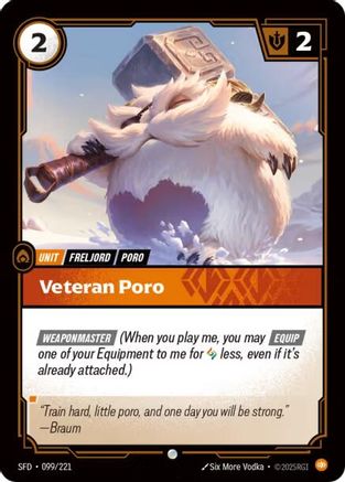 Veteran Poro (099/221) - Spiritforged Foil - Spiritforged - Card Brawlers | Quebec | Canada |