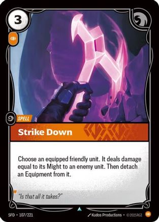 Strike Down (107/221) - Spiritforged Foil - Spiritforged - Card Brawlers | Quebec | Canada |