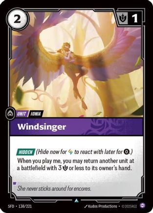Windsinger (138/221) - Spiritforged Foil - Spiritforged - Card Brawlers | Quebec | Canada |