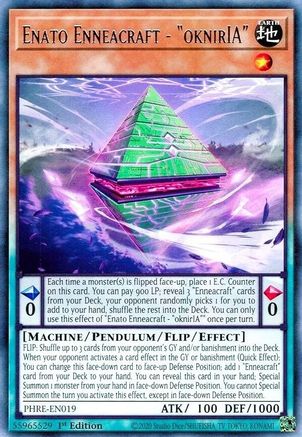 Enato Enneacraft - "oknirIA" [PHRE-EN019] Rare - Phantom Revenge - Card Brawlers | Quebec | Canada |