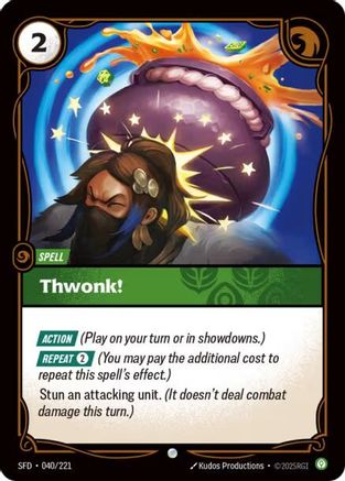 Thwonk! (040/221) - Spiritforged Foil - Spiritforged - Card Brawlers | Quebec | Canada |