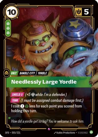 Needlessly Large Yordle (055/221) - Spiritforged Foil - Spiritforged - Card Brawlers | Quebec | Canada |