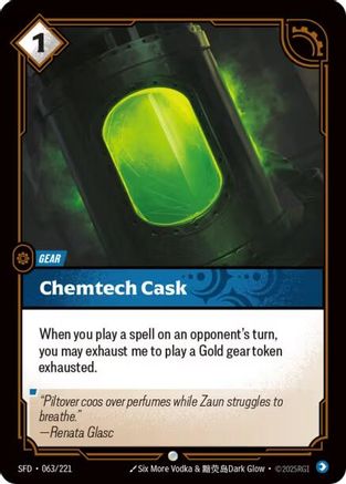 Chemtech Cask (063/221) - Spiritforged - Spiritforged - Card Brawlers | Quebec | Canada |