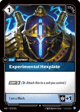 Experimental Hexplate (073/221) - Spiritforged Foil - Spiritforged - Card Brawlers | Quebec | Canada |