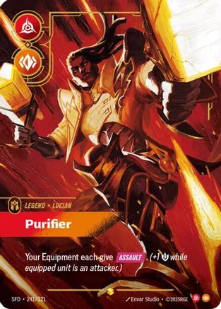 Lucian - Purifier (Overnumbered) (241/221) - Spiritforged Foil - Spiritforged - Card Brawlers | Quebec | Canada |