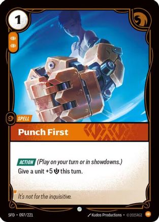 Punch First (097/221) - Spiritforged Foil - Spiritforged - Card Brawlers | Quebec | Canada |