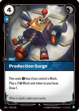 Production Surge (076/221) - Spiritforged Foil - Spiritforged - Card Brawlers | Quebec | Canada |