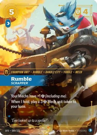 Rumble - Scrapper (089/221) - Spiritforged Foil - Spiritforged - Card Brawlers | Quebec | Canada |