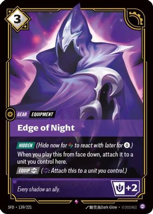 Edge of Night (139/221) - Spiritforged Foil - Spiritforged - Card Brawlers | Quebec | Canada |
