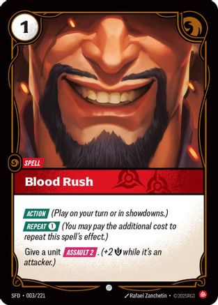 Blood Rush (003/221) - Spiritforged - Spiritforged - Card Brawlers | Quebec | Canada |