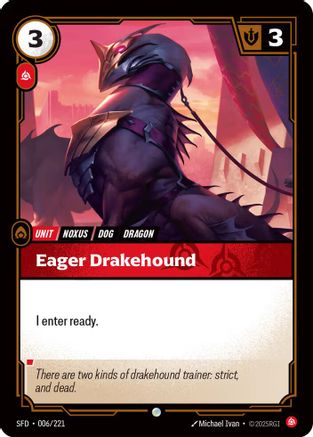 Eager Drakehound (006/221) - Spiritforged Foil - Spiritforged - Card Brawlers | Quebec | Canada |