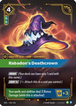 Rabadon's Deathcrown (191/221) - Spiritforged Foil - Spiritforged - Card Brawlers | Quebec | Canada |