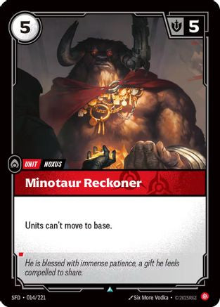 Minotaur Reckoner (014/221) - Spiritforged Foil - Spiritforged - Card Brawlers | Quebec | Canada |