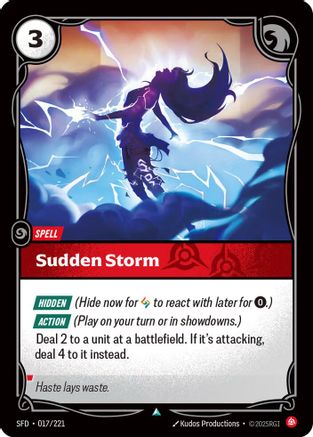 Sudden Storm (017/221) - Spiritforged Foil - Spiritforged - Card Brawlers | Quebec | Canada |