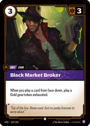 Black Market Broker (121/221) - Spiritforged Foil - Spiritforged - Card Brawlers | Quebec | Canada |
