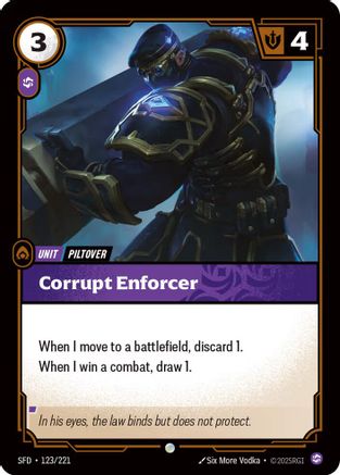Corrupt Enforcer (123/221) - Spiritforged - Spiritforged - Card Brawlers | Quebec | Canada |