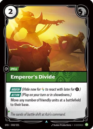 Emperor's Divide (043/221) - Spiritforged - Spiritforged - Card Brawlers | Quebec | Canada |