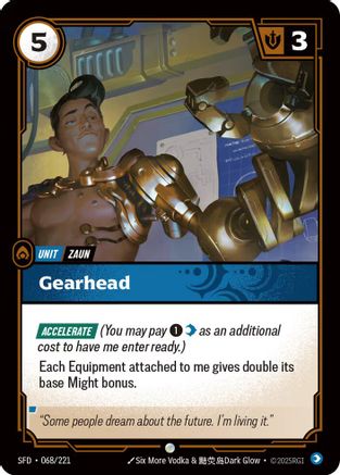 Gearhead (068/221) - Spiritforged Foil - Spiritforged - Card Brawlers | Quebec | Canada |