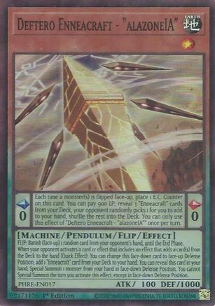 Deftero Enneacraft - "alazoneIA" [PHRE-EN017] Super Rare - Phantom Revenge - Card Brawlers | Quebec | Canada |