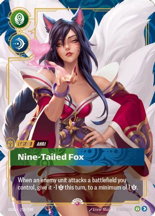Ahri - Nine-Tailed Fox (Metal) (255/298) - Riftbound Organized Play Promotional Cards Foil - Riftbound Organized Play Promotional Cards - Card Brawlers | Quebec | Canada |