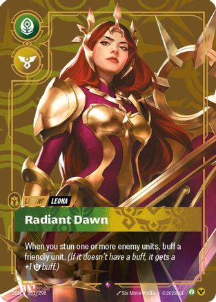 Leona - Radiant Dawn (Metal) (261/298) - Riftbound Organized Play Promotional Cards Foil - Riftbound Organized Play Promotional Cards - Card Brawlers | Quebec | Canada |