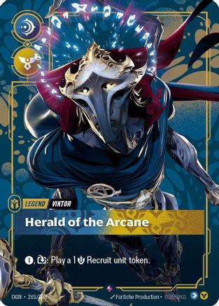 Viktor - Herald of the Arcane (Metal) (265/298) - Riftbound Organized Play Promotional Cards Foil - Riftbound Organized Play Promotional Cards - Card Brawlers | Quebec | Canada |