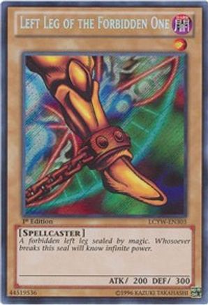 Left Leg of the Forbidden One [LCYW-EN303] Secret Rare - Yu-Gi-Oh! - Card Brawlers | Quebec | Canada |