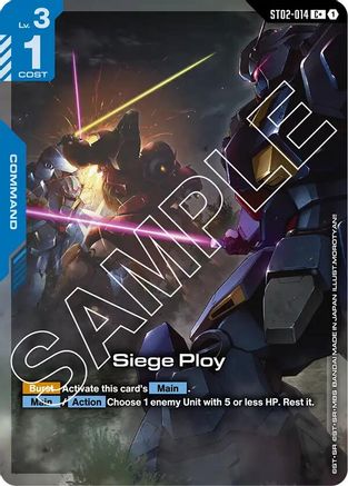 Siege Ploy (C+) (ST02-014) - Starter Deck 08 Flash of Radiance Holofoil