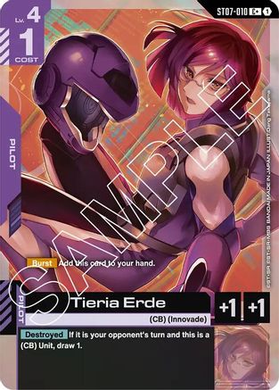 Tieria Erde (C+) (ST07-010) - Starter Deck 07 Celestial Drive Holofoil