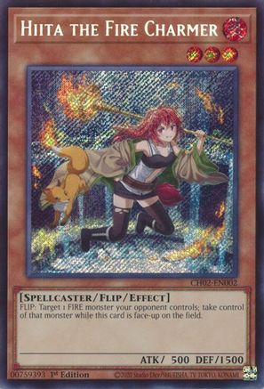 Hiita the Fire Charmer [CH02-EN002] Secret Rare - THE CHRONICLES DECK: Spirit Charmers (All-Foil Edition) - Card Brawlers | Quebec | Canada |