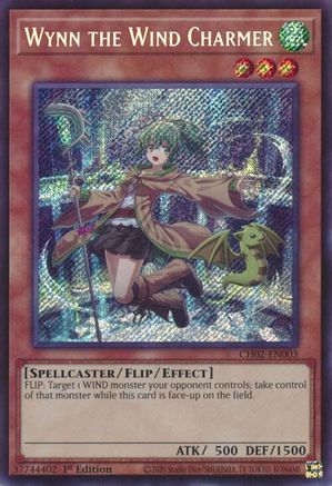 Wynn the Wind Charmer [CH02-EN003] Secret Rare - THE CHRONICLES DECK: Spirit Charmers (All-Foil Edition) - Card Brawlers | Quebec | Canada |