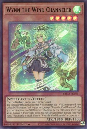 Wynn the Wind Channeler [CH02-EN011] Ultra Rare - THE CHRONICLES DECK: Spirit Charmers (All-Foil Edition) - Card Brawlers | Quebec | Canada |