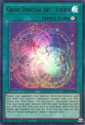Grand Spiritual Art - Ichirin [CH02-EN030] Ultra Rare - THE CHRONICLES DECK: Spirit Charmers (All-Foil Edition) - Card Brawlers | Quebec | Canada |