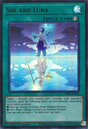 Sol and Luna [CH02-EN036] Ultra Rare - THE CHRONICLES DECK: Spirit Charmers (All-Foil Edition) - Card Brawlers | Quebec | Canada |