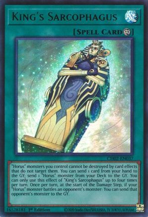 King's Sarcophagus [CH02-EN037] Ultra Rare - THE CHRONICLES DECK: Spirit Charmers (All-Foil Edition) - Card Brawlers | Quebec | Canada |