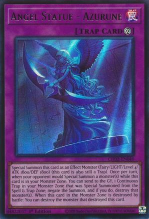 Angel Statue - Azurune [CH02-EN040] Ultra Rare - THE CHRONICLES DECK: Spirit Charmers (All-Foil Edition) - Card Brawlers | Quebec | Canada |