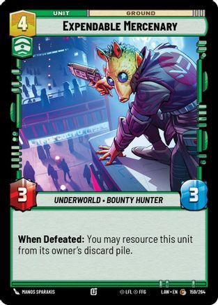 Expendable Mercenary (159/264) - A Lawless Time - A Lawless Time - Card Brawlers | Quebec | Canada |