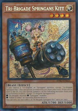 Tri-Brigade Springans Kitt [BPRO-EN025] Secret Rare - Burst Protocol - Card Brawlers | Quebec | Canada |