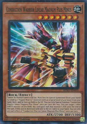 Conduction Warrior Linear Magnum Plus Minus [BPRO-EN099] Super Rare - Burst Protocol - Card Brawlers | Quebec | Canada |