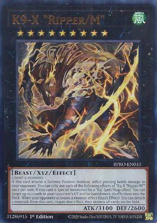 K9-X "Ripper/M" [BPRO-EN043] Ultra Rare - Burst Protocol - Card Brawlers | Quebec | Canada |