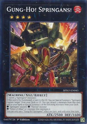 Gung-Ho! Springans! [BPRO-EN045] Common - Burst Protocol - Card Brawlers | Quebec | Canada |