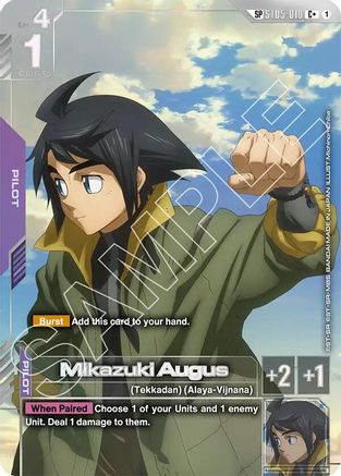 Mikazuki Augus (SP) (C+) (ST05-010) - Steel Requiem Holofoil