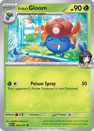 Erika's Gloom (002/null) [ME Ascended Heroes] - ME: Ascended Heroes - Card Brawlers | Quebec | Canada |