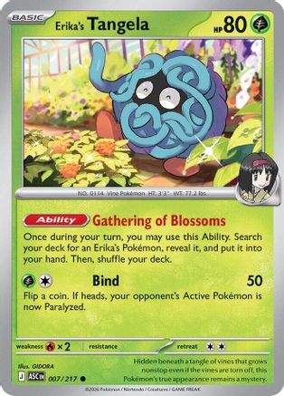 Erika's Tangela (007/217) [ME Ascended Heroes] - ME: Ascended Heroes - Card Brawlers | Quebec | Canada |
